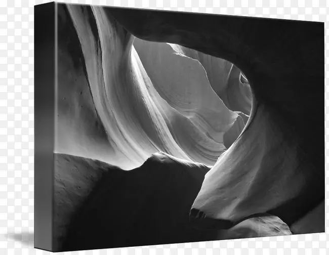 羚羊峡谷摄影画廊包装艺术-抽象黑白