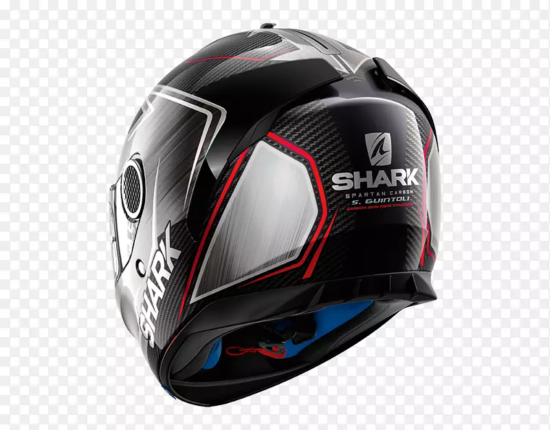 摩托车头盔鲨鱼英国超级自行车锦标赛摩托车头盔