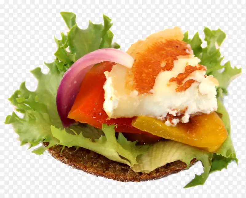 滑式早餐三明治蔬菜汉堡BLT Canapé-早餐