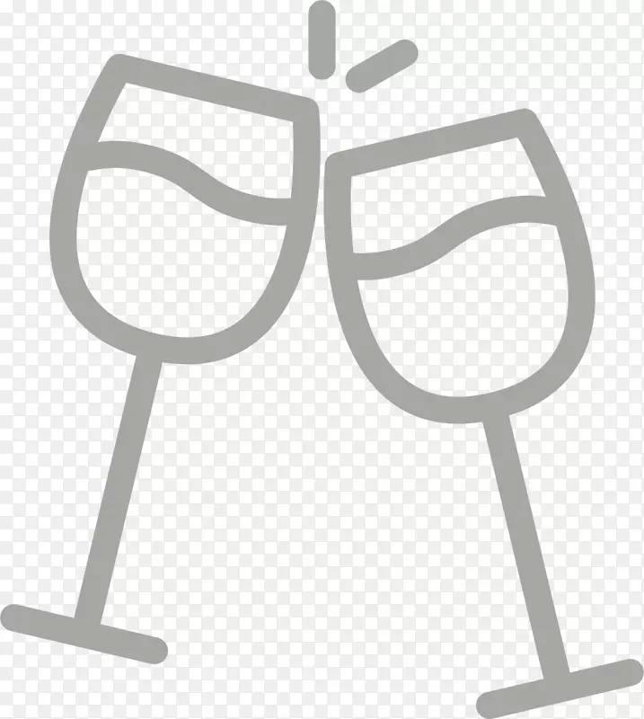 香槟电脑图标派对-创意酒杯