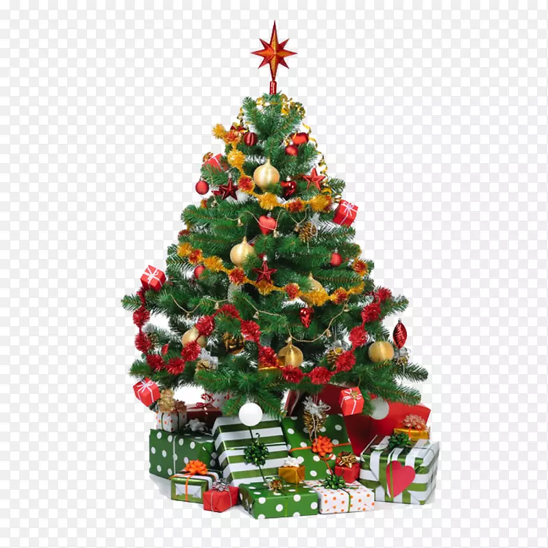 圣诞树传统礼物-圣诞树