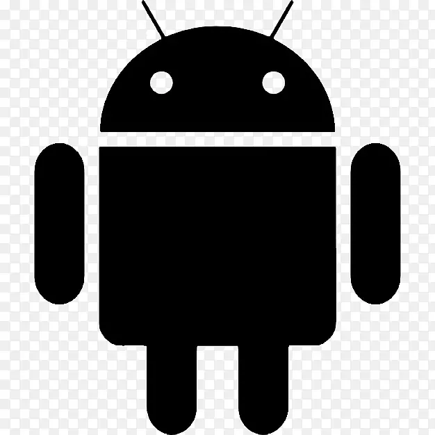 电脑图标黑色飞机android标志-android