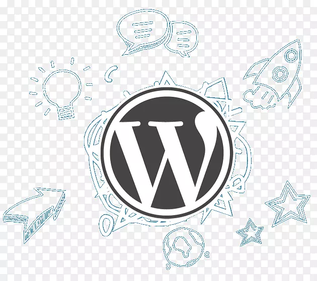 WordPress内容管理系统博客主题计算机图标-开发社区