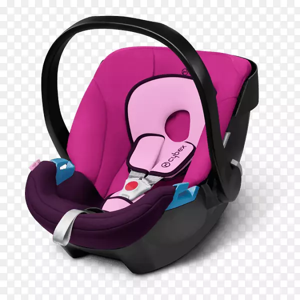 婴儿和幼童汽车座椅Cybex on 2紫色雨车