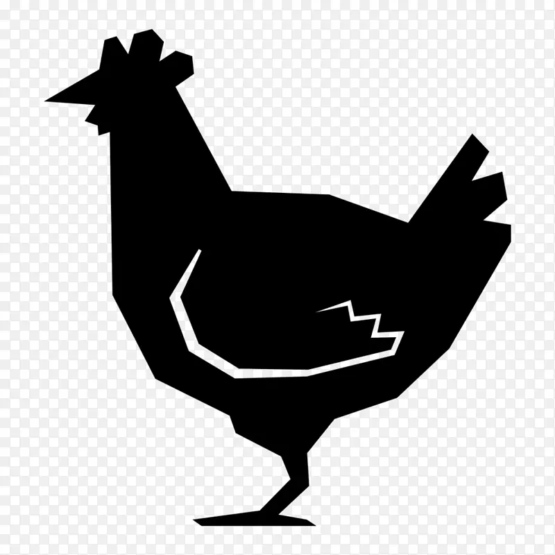 公鸡有机食品自由裁剪艺术-剪影