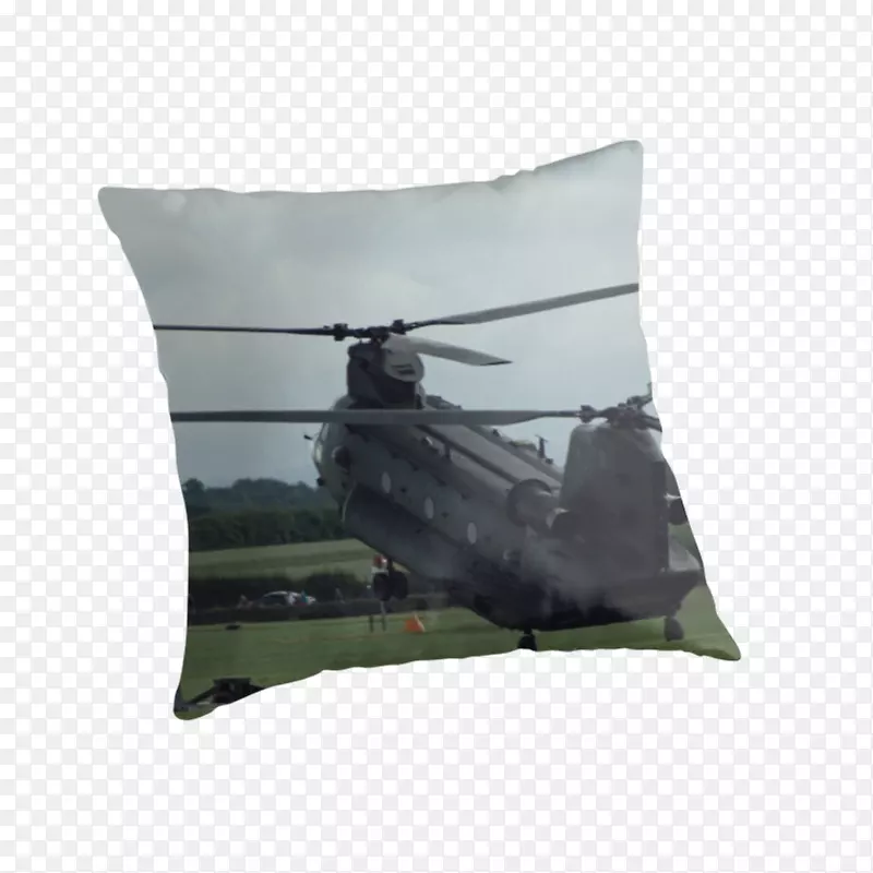 直升机抛掷枕头垫.直升机