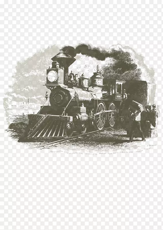 蒸汽机车车辆白色字体