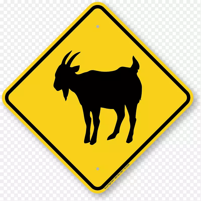 澳洲交通标志袋鼠警告标志横过马路