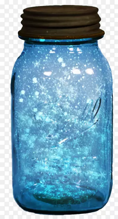 水瓶梅森罐子-水