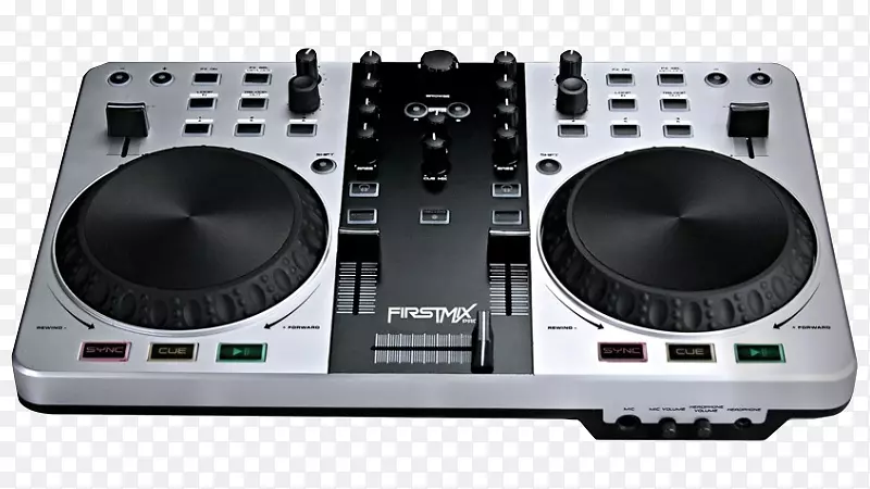 DJ控制器光盘骑师MIDI控制器Gemini First Mix pro usb dj midi控制器混合器计算机软件