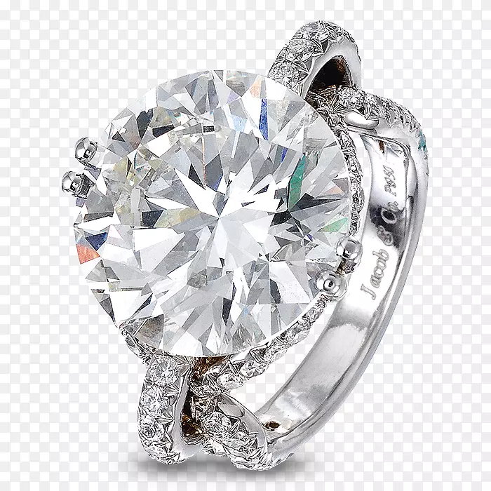 钻石订婚戒指Jacob&co灿烂钻石