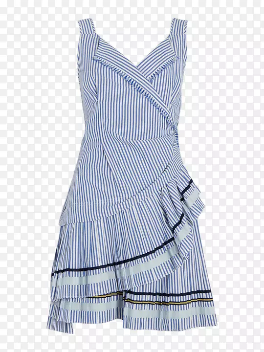 鸡尾酒裙服装袖子褶皱连衣裙