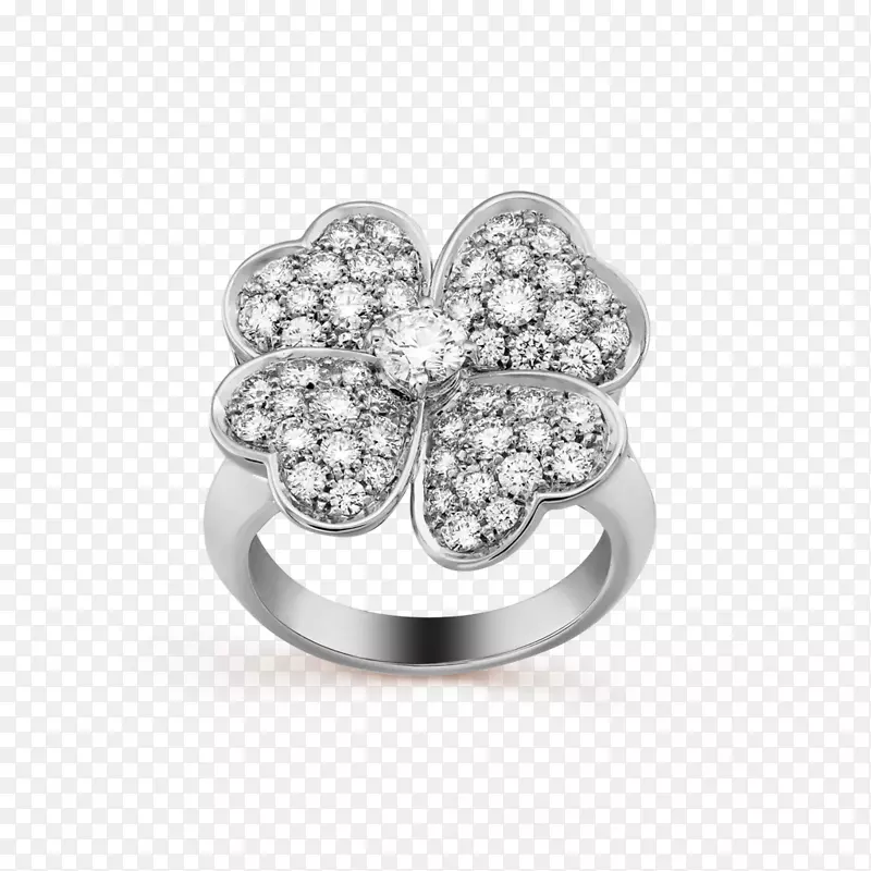 戒指范克莱夫和Arpels珠宝首饰设计钻石戒指