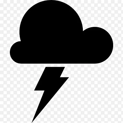 雷雨电脑图标符号-暴风雨