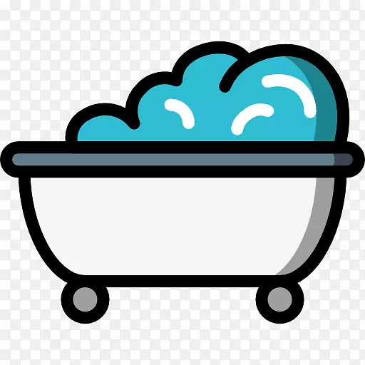 热水浴缸淋浴电脑图标浴室-浴缸