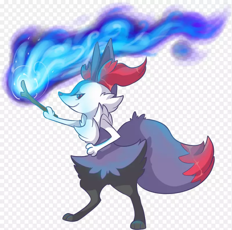 Braixen Fenekin Pokémon-反向