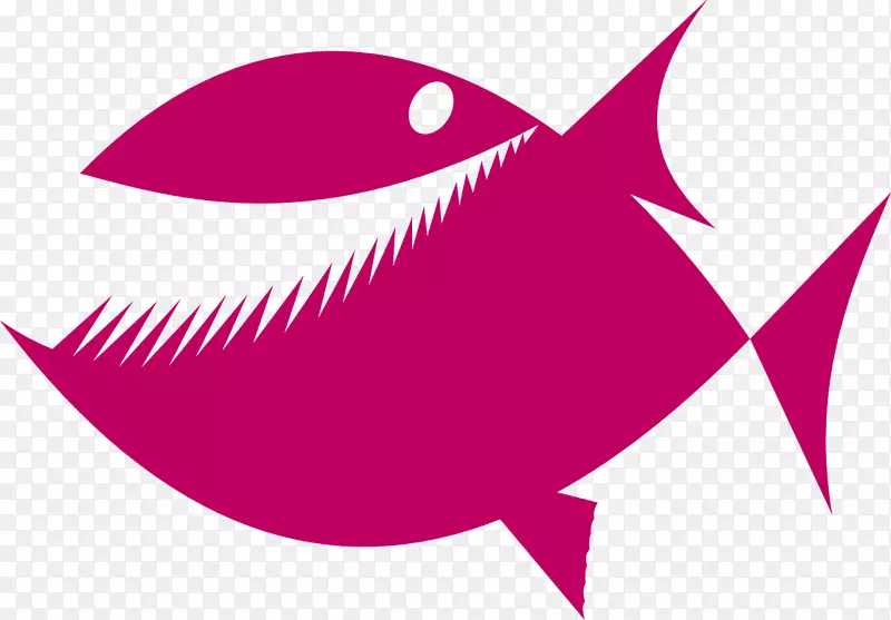 食人鱼画夹艺术-粉红鱼