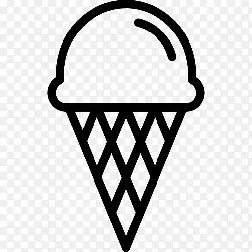 巧克力冰淇淋圆锥形凝块冰淇淋
