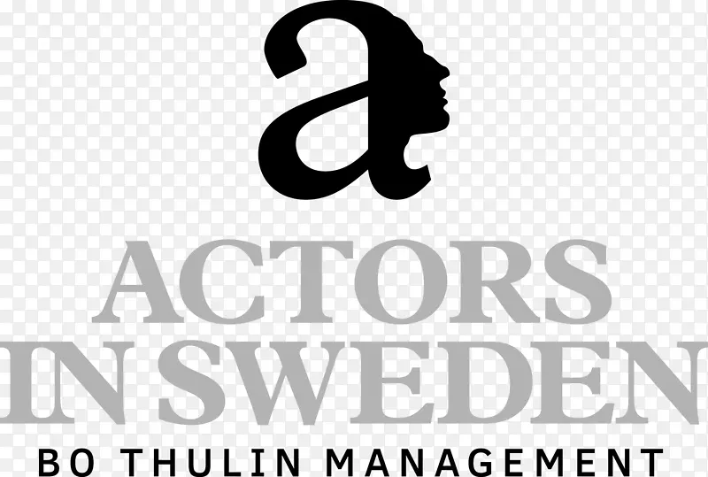 瑞典演员-bo Thulin Management Greta garbos v g电视徽标-演员徽标
