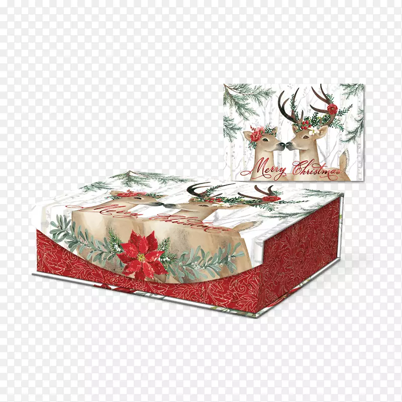 窝箱鹿礼物圣诞盒