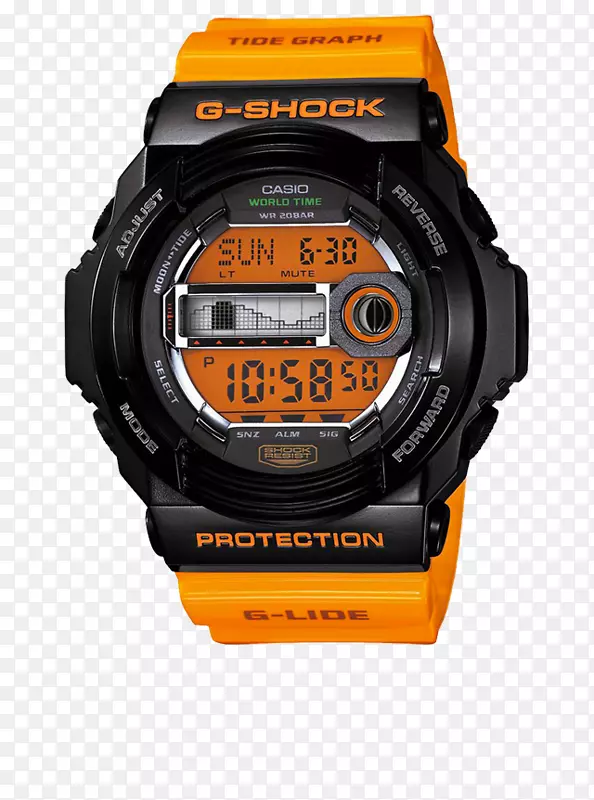 Casio g-休克蛙表钟表