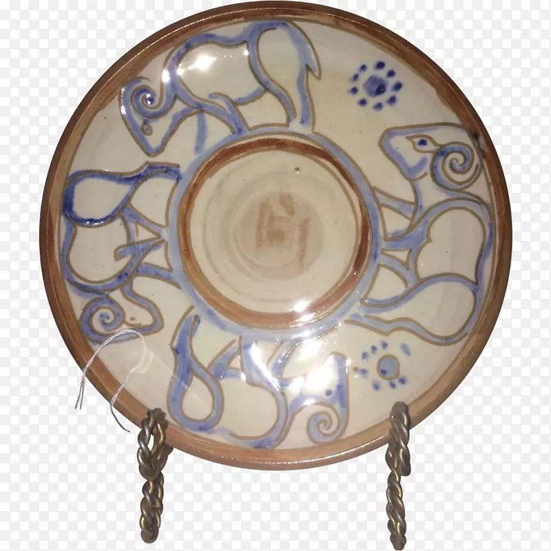 平板陶瓷盘蓝白陶餐具.板