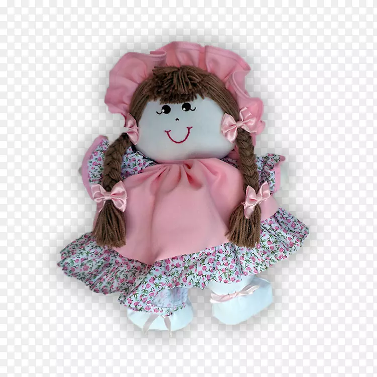 洋娃娃粉红毛绒玩具和可爱玩具rtv粉红娃娃