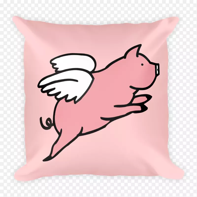 猪抛枕头垫纺织品-猪