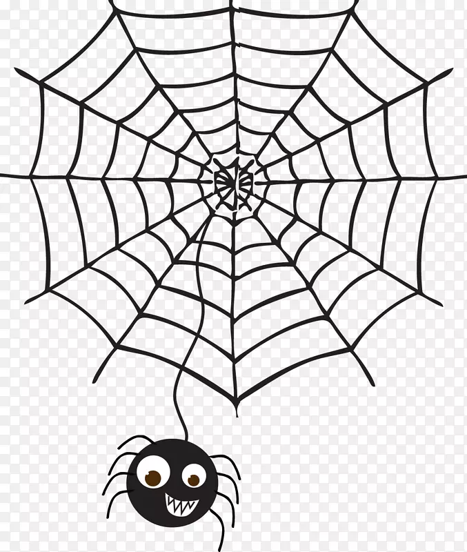 蜘蛛网绘图剪贴画.万圣节材料