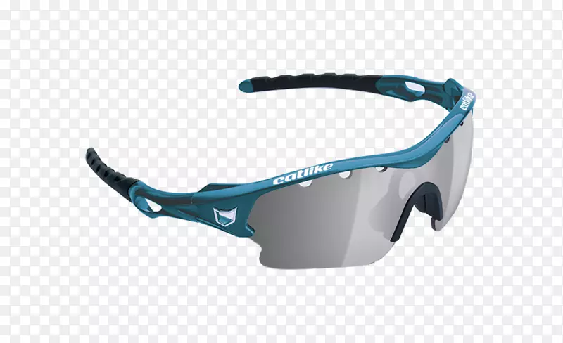 光色透镜太阳镜蓝色自行车眼镜