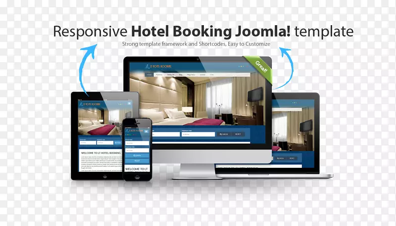 网上酒店预订服务网页设计模板