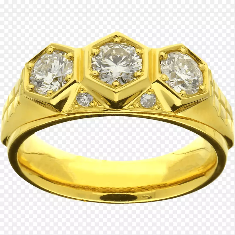 结婚戒指，金光闪闪的珠宝戒指