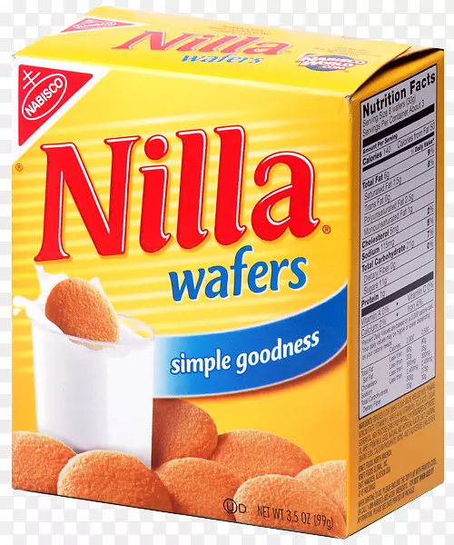 香蕉布丁Nilla晶片纳贝斯克饼干