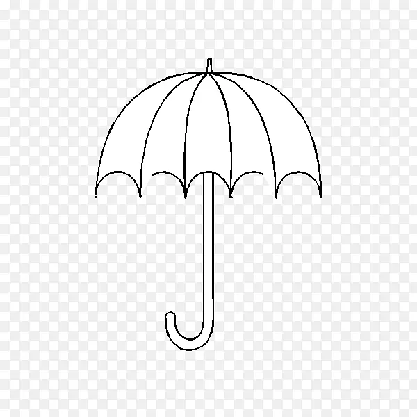 伞形线艺术白色字体-伞