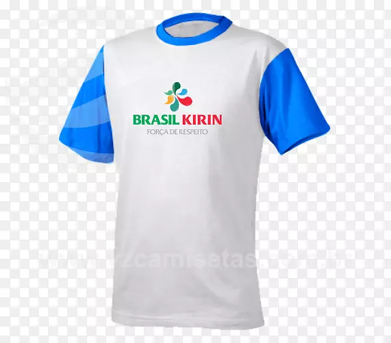 体育迷球衣巴西麒麟徽标袖t恤
