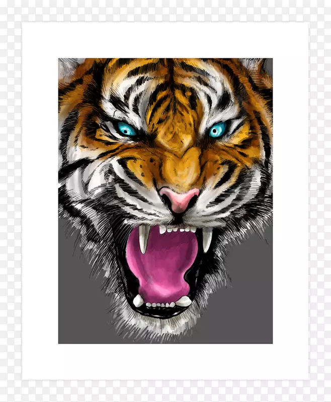 老虎数码艺术狮虎