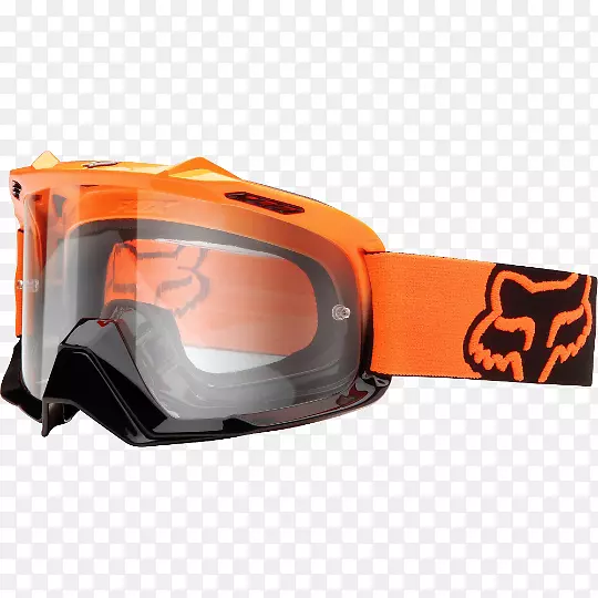 护目镜，狐狸赛车眼镜，摩托交叉服装-橙色发光