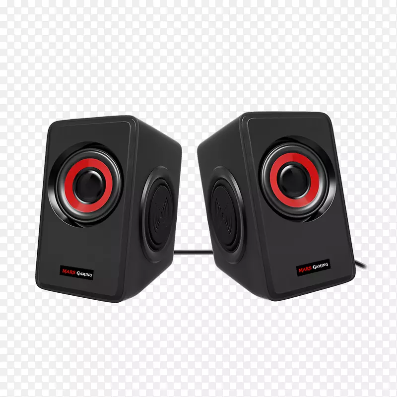 计算机扬声器低音炮扬声器声音三维音频效果耳机