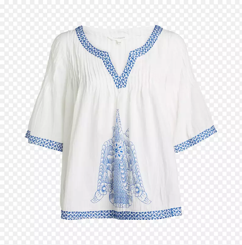 袖肩女衬衫