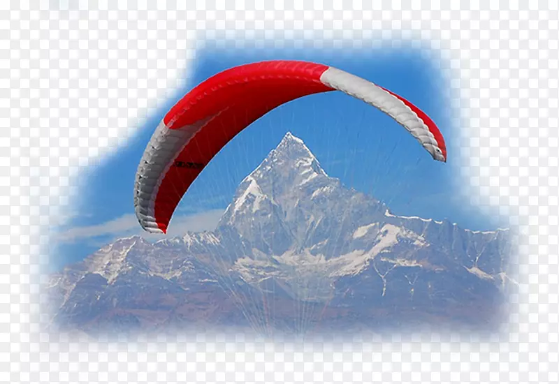 Sarankot Phewa湖Machapuchare Pokhara山谷滑翔伞-旅行