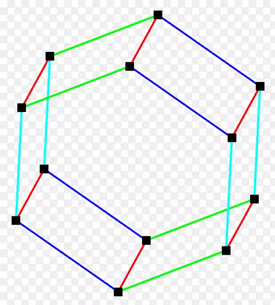 角线点六角形棱镜角