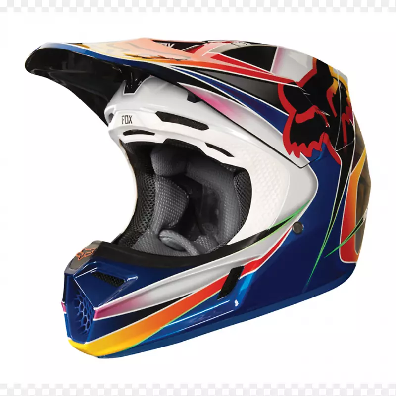 摩托车头盔福克斯赛车头盔面罩-摩托车头盔