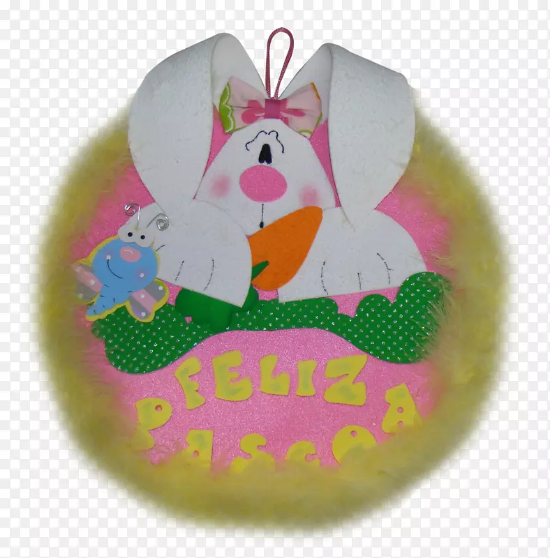 复活节兔子复活节彩蛋花环-复活节
