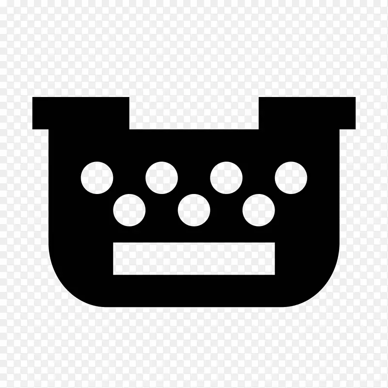 纸夹打字机傻瓜电脑图标.钢笔