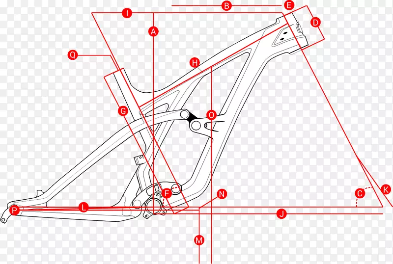 岛野SLX三角形多边形碳纤维自行车车架几何