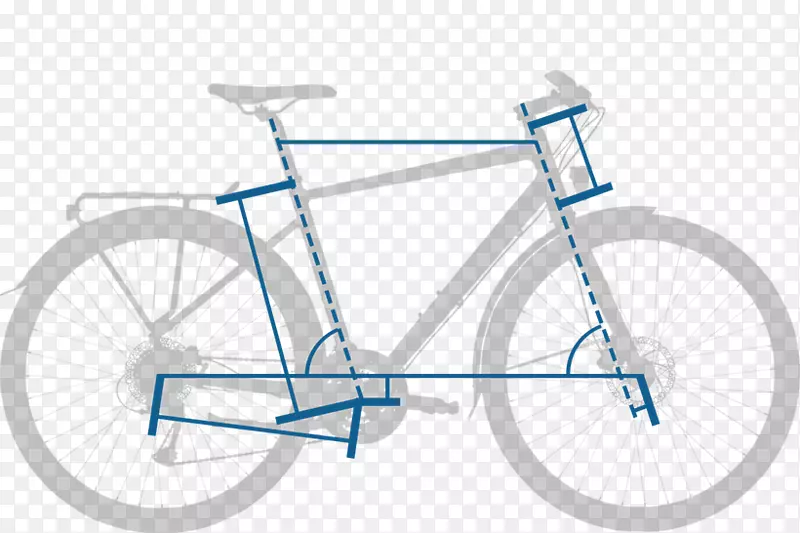 自行车车架自行车车轮自行车马鞍道路自行车混合自行车-自行车