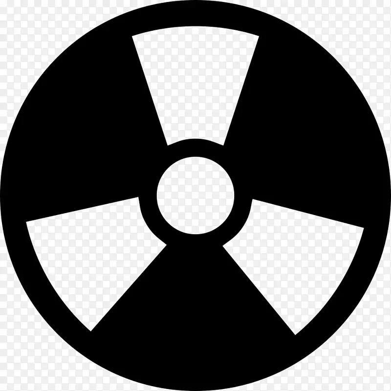 放射性衰变电离辐射计算机图标.辐射