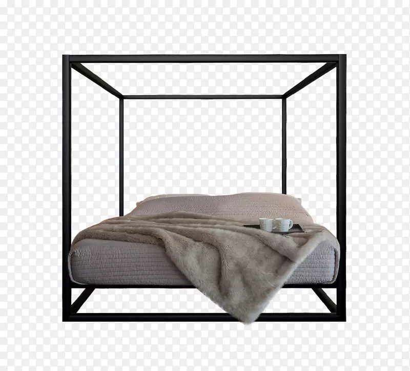 室内设计服务客房商务床-白色立方体