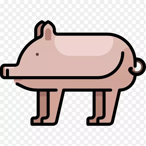 猪鼻野生动物剪贴画-猪