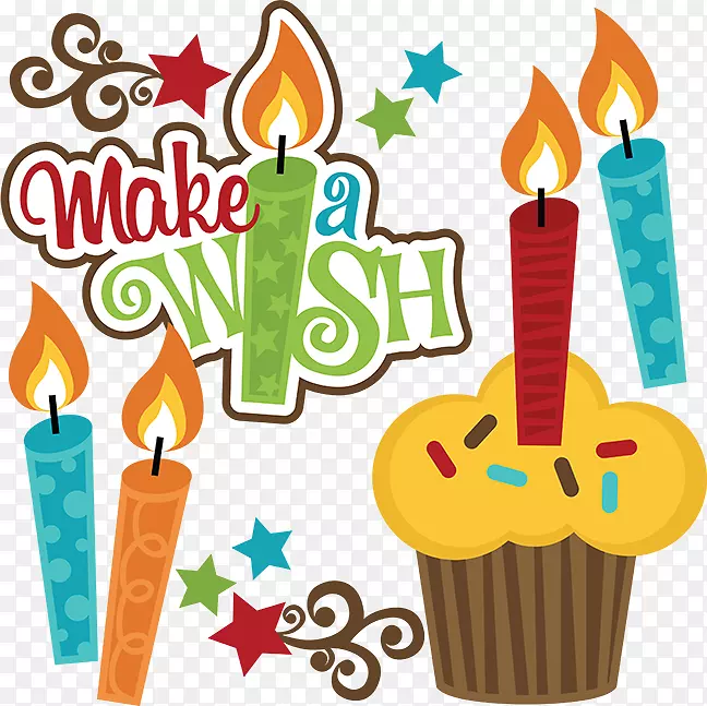 生日蛋糕祝福贺卡夹艺术-生日